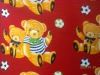 catoon bear printed fleece fabric