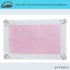 cheap 100% linen pink printed restaurant dining table mat