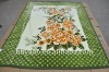 cheap price 100% ployester printed flower stock blanket