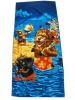 cheap reactive printed microfiber animal towel stock