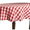 checked table cloth