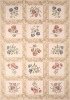 chenille flat weave flower rugs