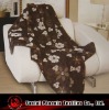 chenille floral throw/blanket
