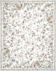 chenille jacquard flower carpet