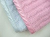 chenille knitted blanket