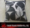 chenille leaf jacquard cushion cover