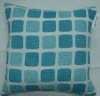 chenille patchwork cushion 65502