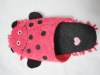 chenille slipper with animal head