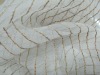chenille striped organza fabric