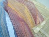 chenille striped organza fabric