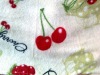 cherry printed coral fleece blankets