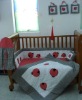 child crib bedding sets with emb ladybird MT6350