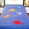 children bed cover-dinosaur