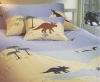 children bedding set - applique dinosaur
