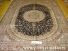 chinese round silk rugs