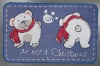 christmas design printed door mat