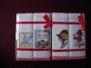 christmas gift cotton embroidered tea towel