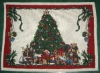 christmas jacquard place mat,christmas tapestry placemat,table mat