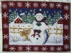 christmas jacquard place mat, placemat, table ware