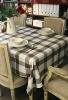 classic England style plaid  linen dining table clothtable runner overlay