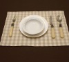 classic  square  scotland lattice pure linen table napkin placemat dinner mat