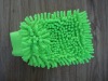 color mictrofiber car washing glove with highly absorbent
