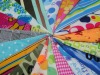 color printed  knitting  fabric