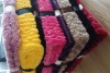 colored 100% polyester throw/blanket