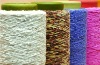 colored spun chenille acrylic yarn