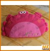 colorful crab baby pillow with buckwheat husk