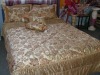 colorful floral jacquard bed quilt
