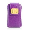 colorful leather phone holder