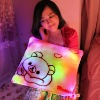 colorful square shape led light pillow