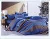 colorful strip printed home coverlets