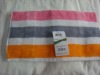 colorful stripe cotton bath towel