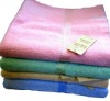 colorful terry cotton bath towel with border