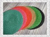 colorful wheat straw oblong floor cushion