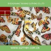 combed printed cotton voile fabric