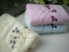 comfortable cotton embroidery terry towel