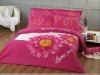 comfortable to touch brand bed sheet set, 4PCs cotton bedding set,