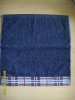 compessed cotton beach towel with border