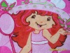 coral fleece with sweet girl (printed both side)