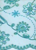 cord and spangle embroidery fabric on stone mesh