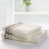 cotton comfortable thick bamboo white bath towel high-absorption