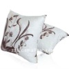 cotton fabric with beautiful flower and square  home decor cushions