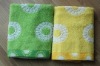 cotton face towel with delicate jacquard