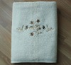 cotton face towel with embroidery