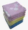 cotton face towel--yarn dyed jacquard velvet towel