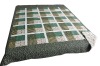 cotton fake patchwork printed bedding set