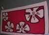 cotton flowers craft beach towel